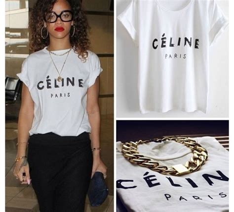 celine t shirt rihanna|celine t shirt.